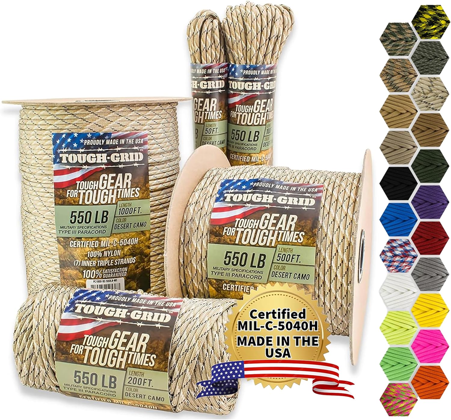 Outdoor Adventure Usa - 550 Paracord Halat Naylon Paraşüt İpi,