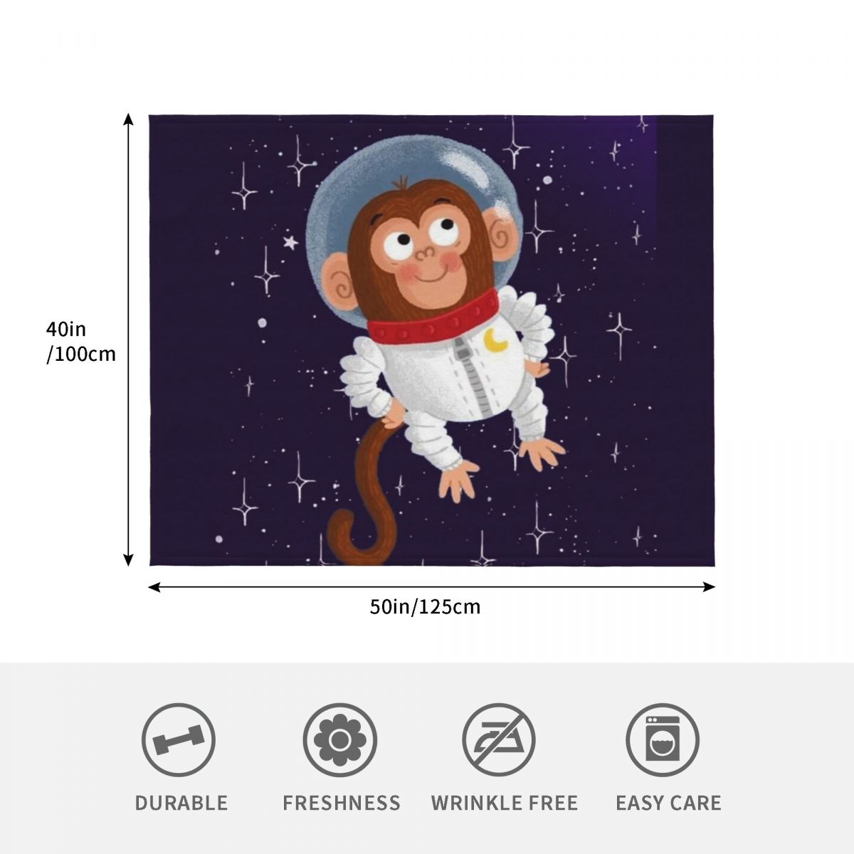 Uzay Maymunu Desenli Lüks Moda - Space Blanket Heavy incelemesi ve fiyatı