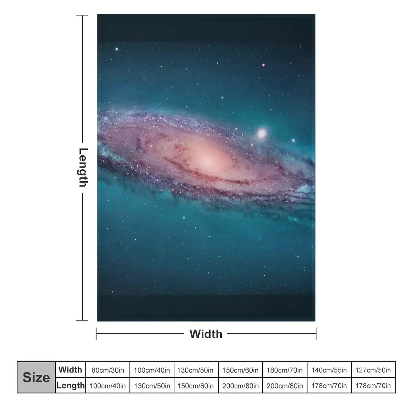 Andromeda Galaksisi, uzay, ast - Space Blanket Heavy incelemesi ve fiyatı