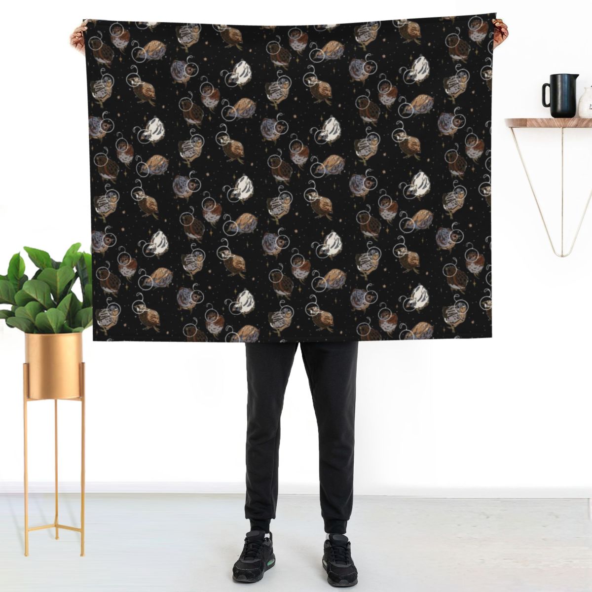 Uzay Bıldırcını Desenli Örtü Y - Space Blanket Heavy incelemesi ve fiyatı